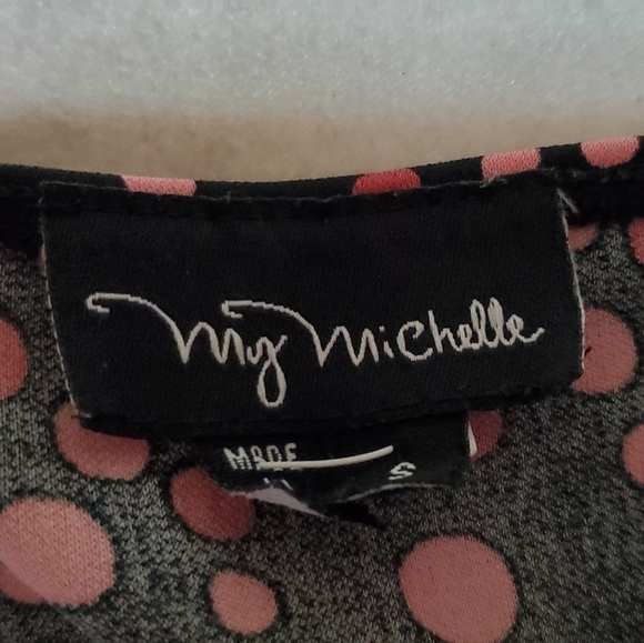 VINTAGE My Michelle Retro Bubble Print Halter Pin-up V-neck A-line Midi Dress - Picture 13 of 14